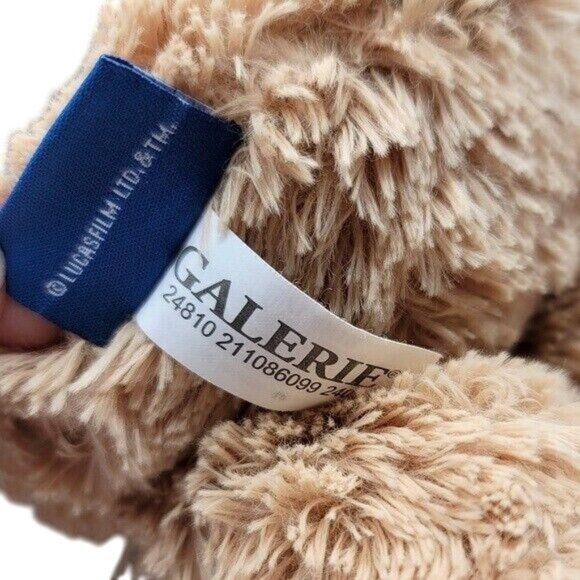 2/$15 Star Wars Teddy Bear Plush Brown 13.5" Black Shirt Retro Logo Design - Picture 10 of 12